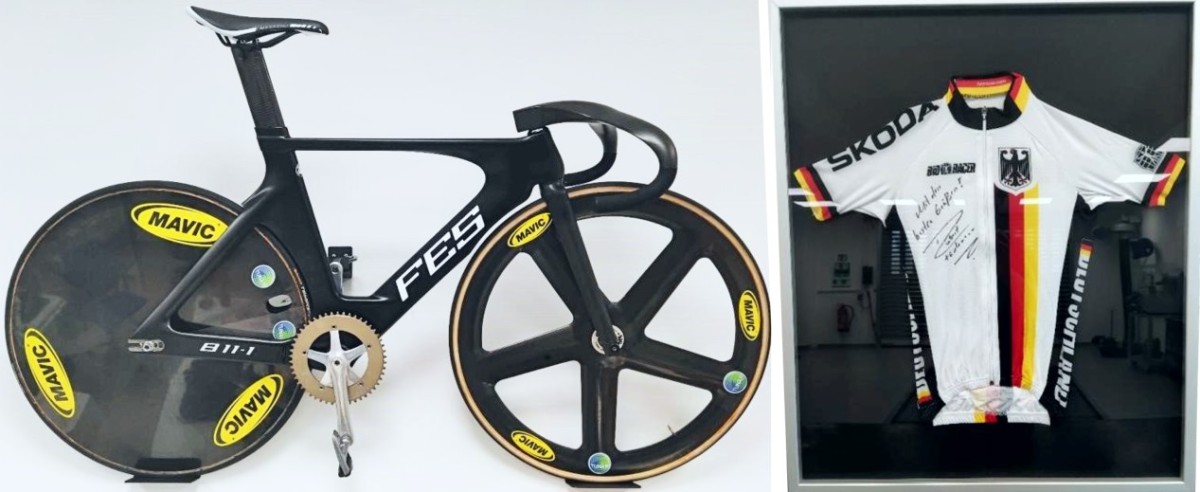 Sprintrad und Trikot von Robert Förstemann bei TUNAP